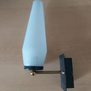 Applique années 50 en métal laiton et verre