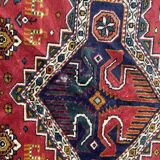 Nice large vintage carpet chirwan Azerbaijan handmade 234x310 cm