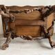 Solid wood coffee table - oak + vine roots