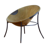 Circle chair in vintage suede 1960s