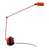 Daphine red desk lamp published by Lumina. T. Cimini.