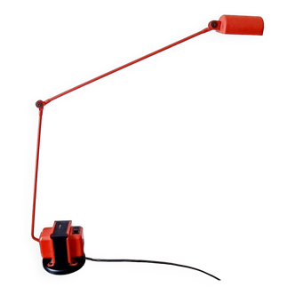 Daphine red desk lamp published by Lumina. T. Cimini.