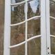 Art Nouveau double doors with small panes.