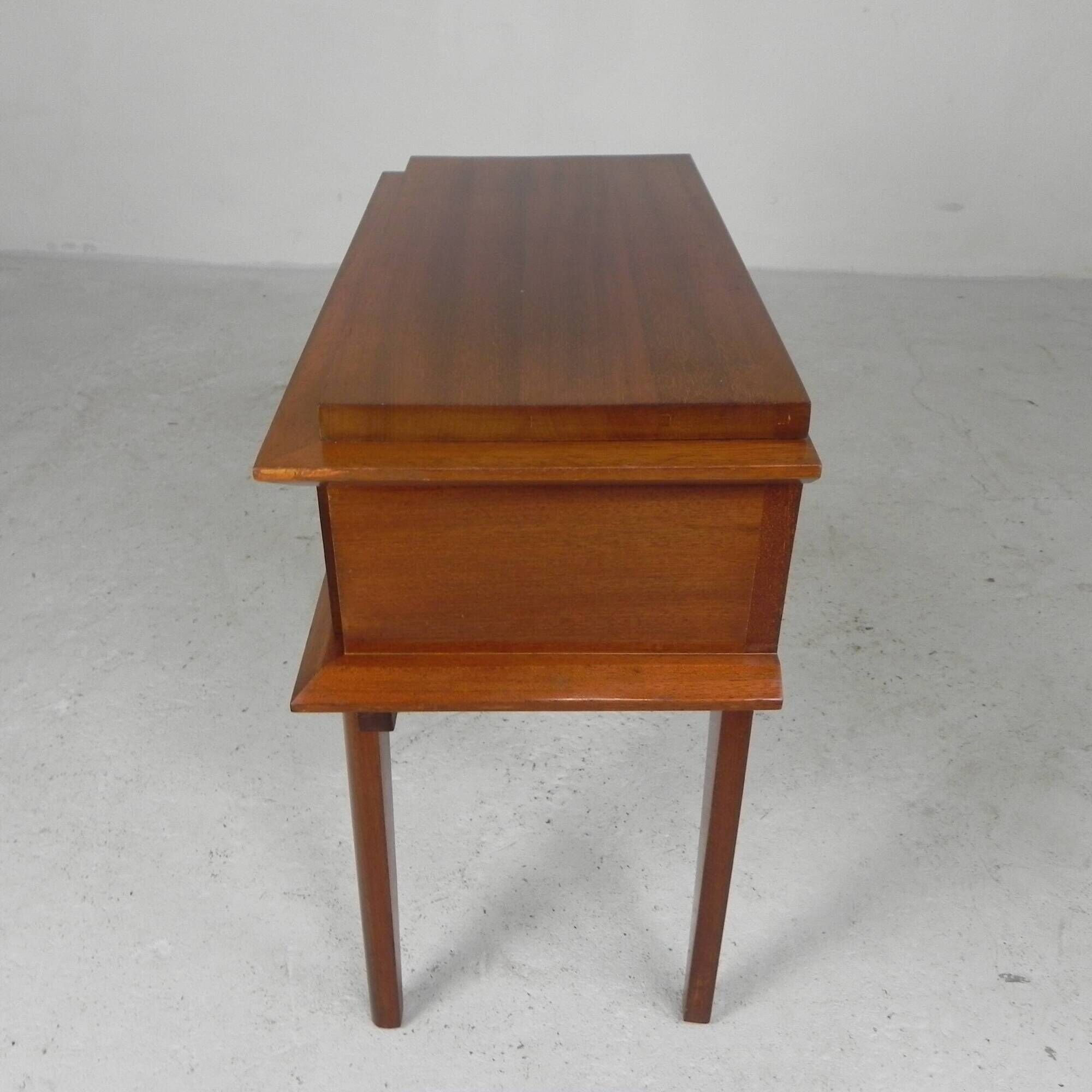 Table de chevet vintage en teck, années 1960
