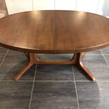 Table extensible Baumann vintage années 1970