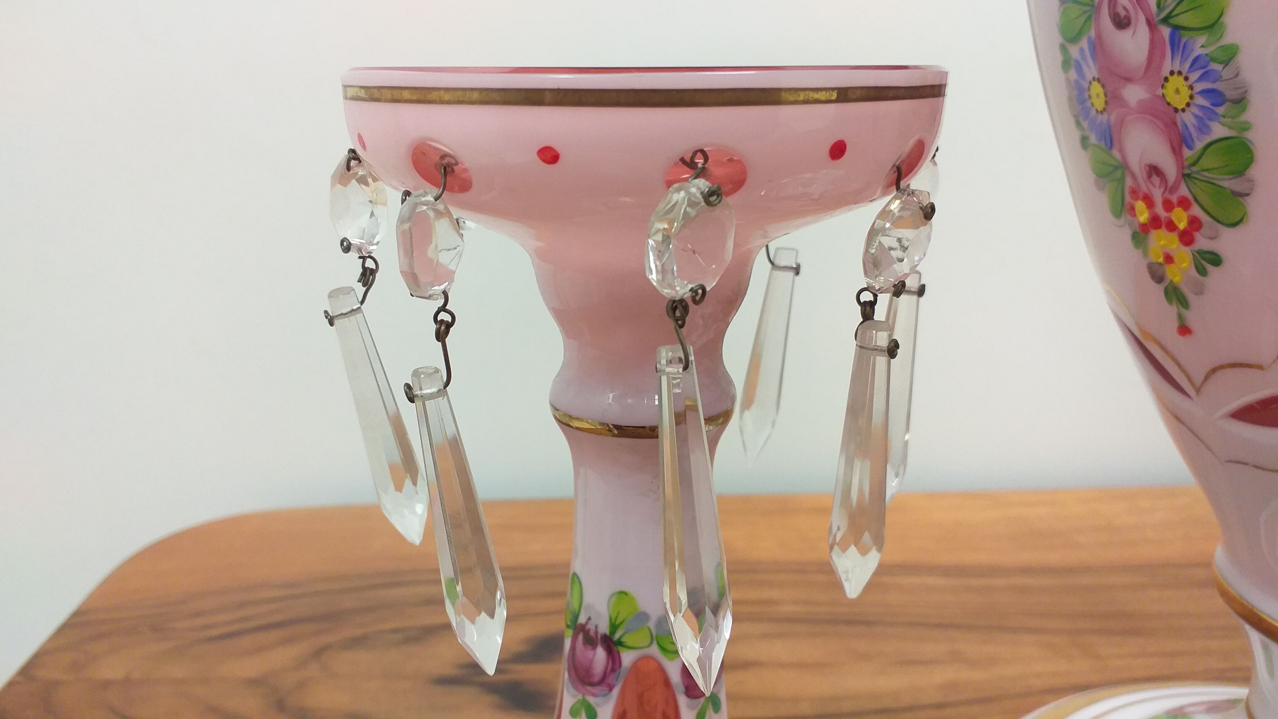 1960 vase and candlestick, Czechoslovakia