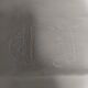Old white linen pillowcase embroidered monogram ED 65 x 65 cm