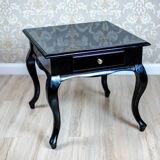 20th Century Black Side Table-Nightstand, 1950s