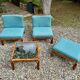 Rattan salon attributed to Alberto Smania.