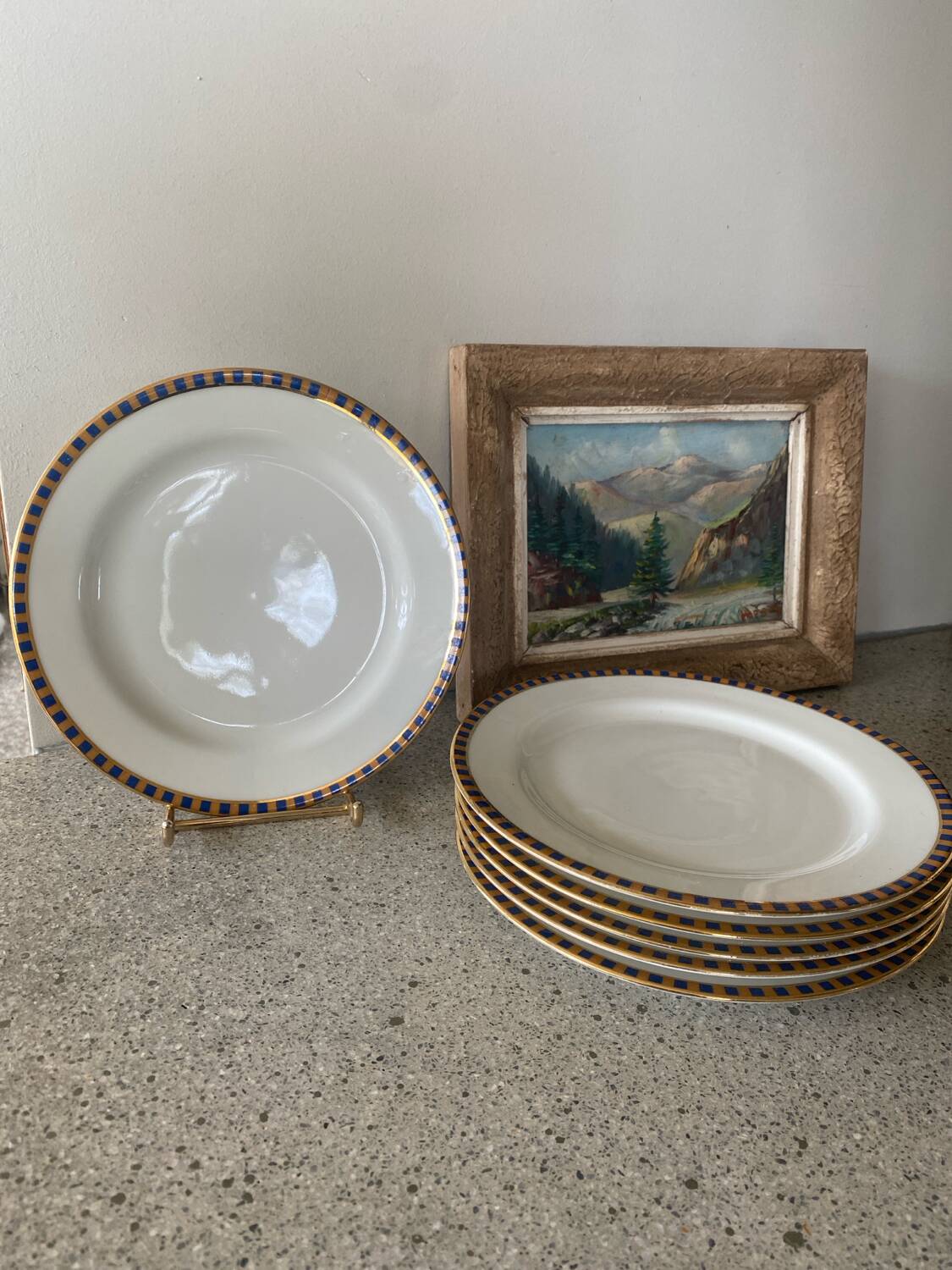 6 dessert plates Limoges France