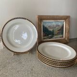 6 dessert plates Limoges France