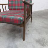 Scandinavian teak armchair, 1960s, Scottish style, collapsible