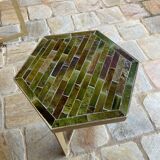 Side table in zelliges