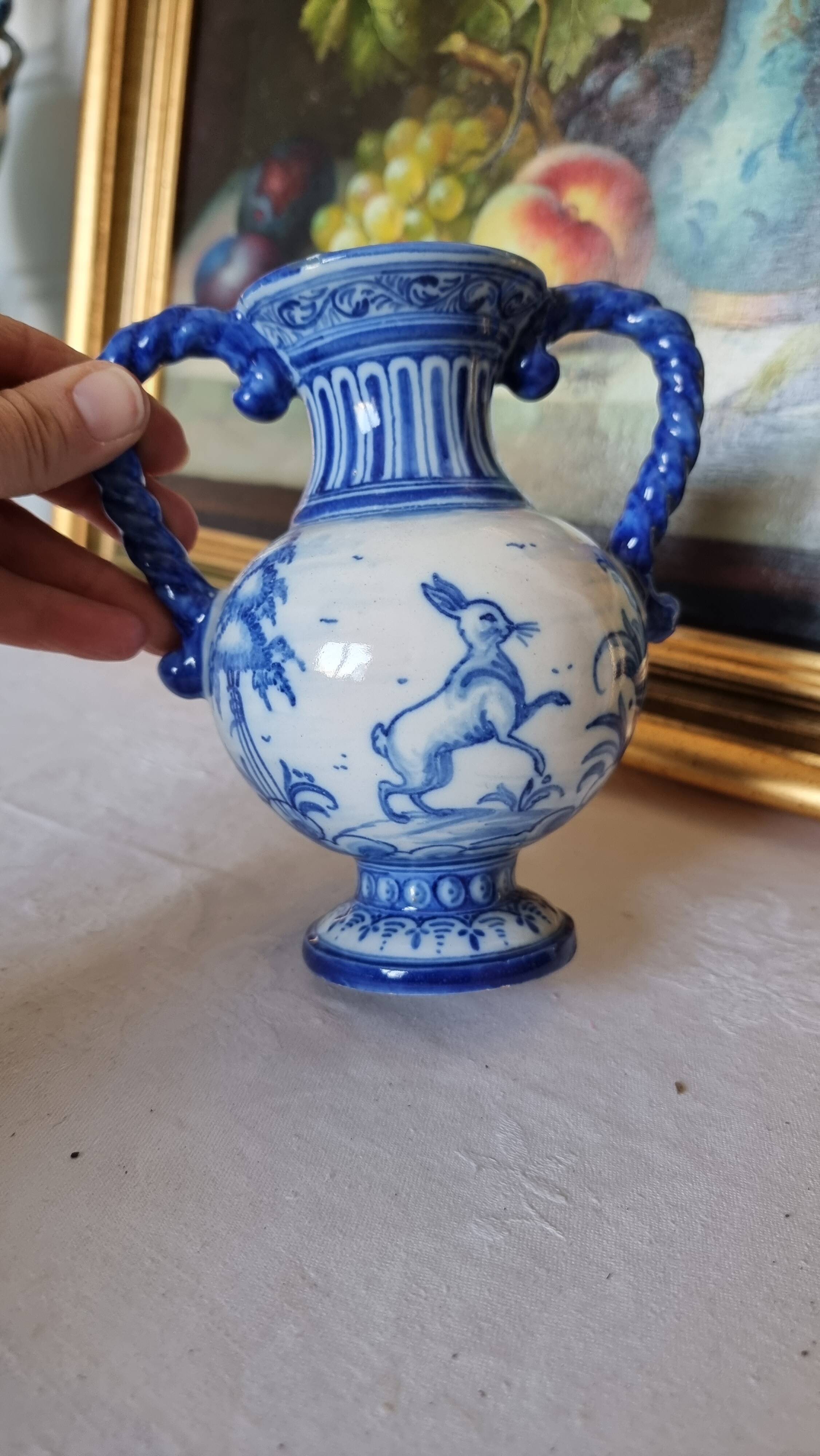 Ceramic pitcher from the Spanish manufacture Talavera de la Reina.