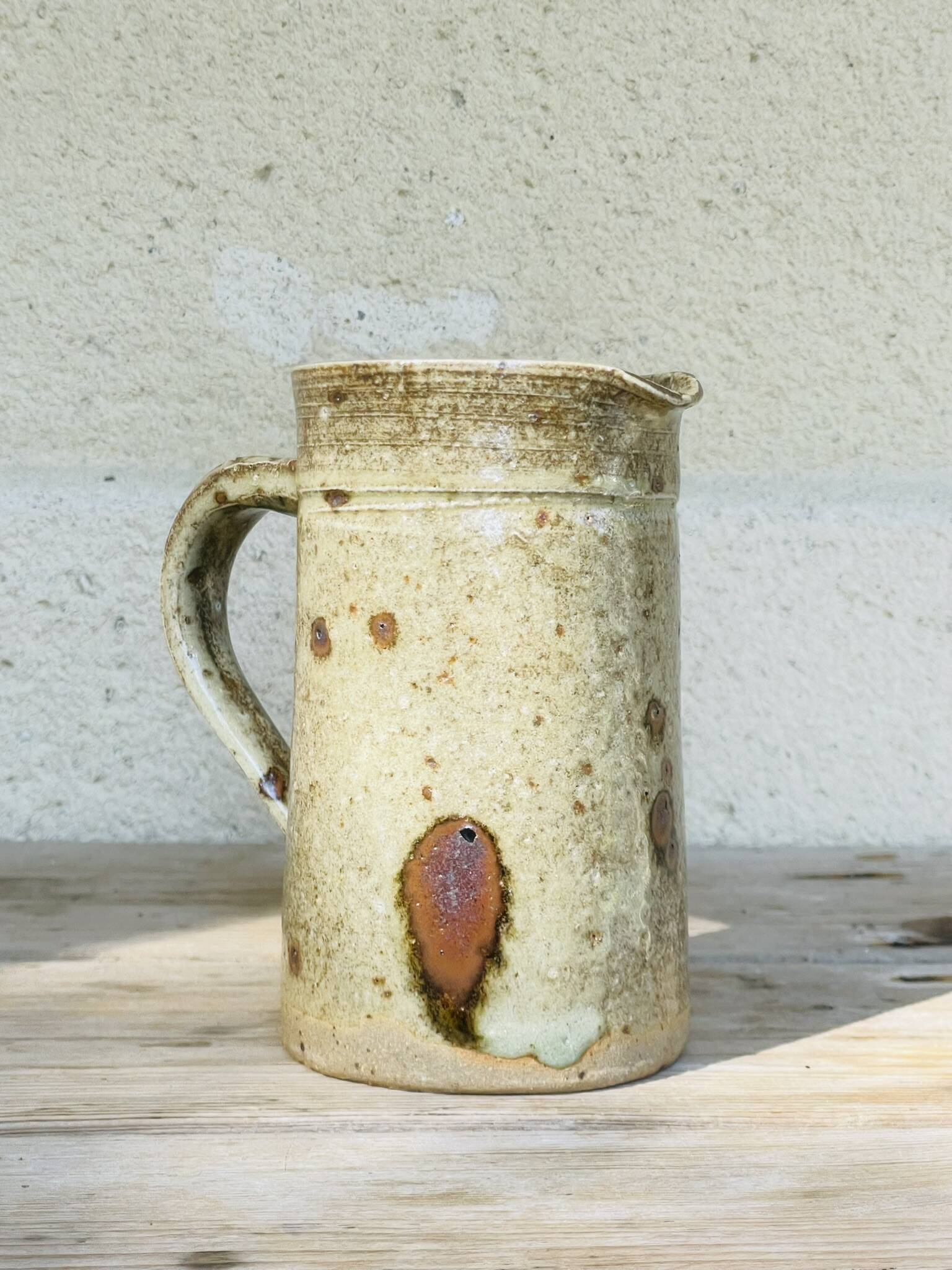 Pyrite stoneware pitcher Guy Roland Marcy