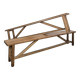 Pair of solid oak benches