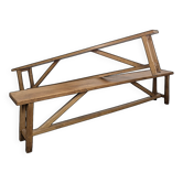 Pair of solid oak benches