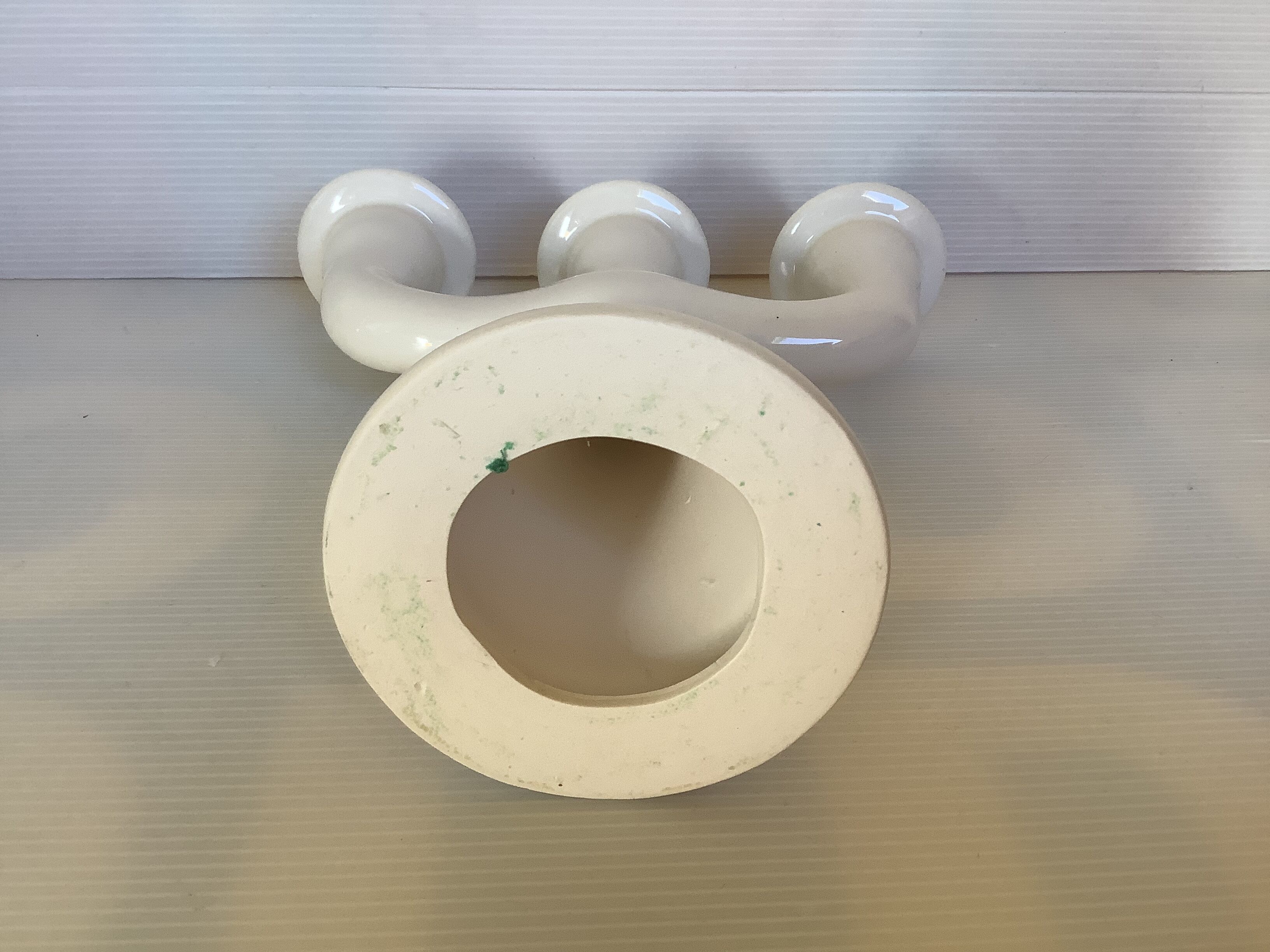 Candelabra candle holder delft wit