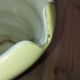 Vintage shell vase Salins – French crackled earthenware – 1970s