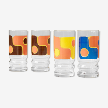 Set of long drink glasses