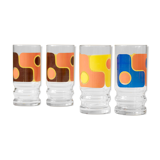 Set of long drink glasses