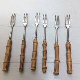 6 bamboo forks