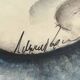 Art Deco ceramics circa 1940: large dove-shaped dish signed