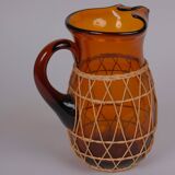 Amber Glass Pitcher