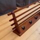 Teak wall coat rack, Denmark, 1960s