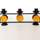 Danish Cast Iron Candelabra | Midcentury Pop Art