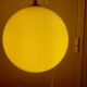 Vintage suspension 70'S in yellow opaline