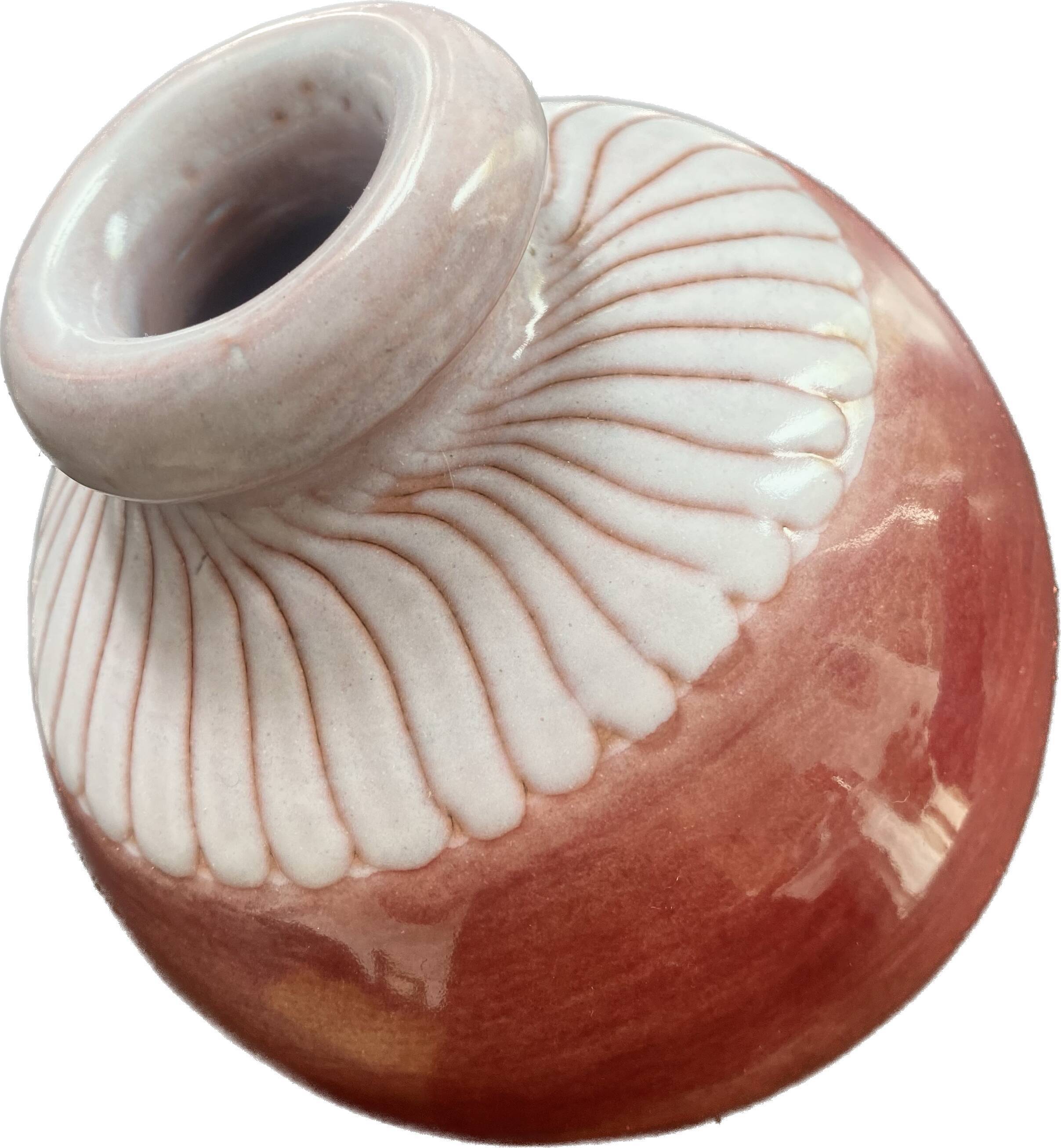 Glazed ceramic ball vase by Jean and Robert Cloutier 1950-1960