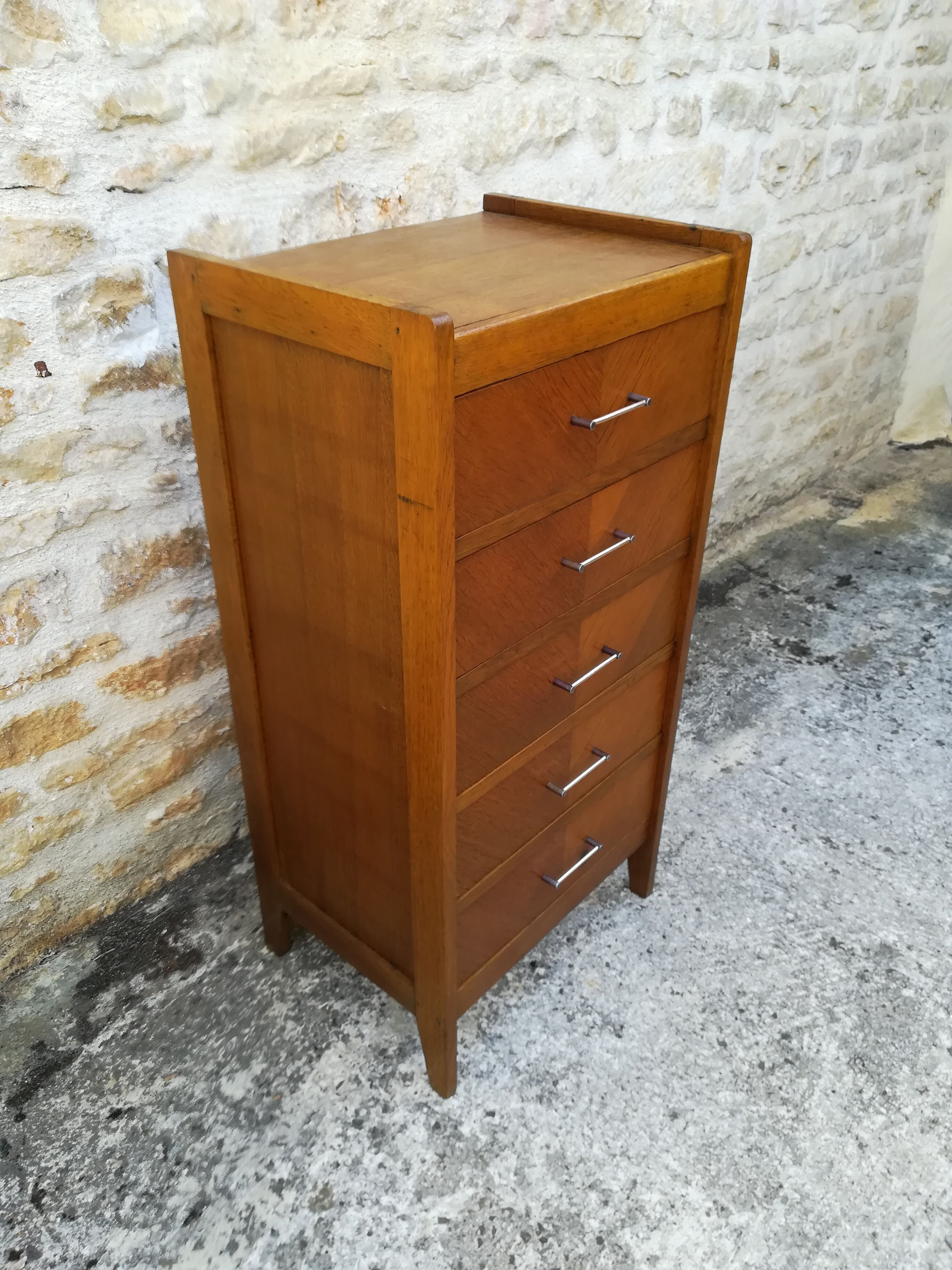 Vintage chiffonier with five drawers