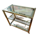 Bar cart, rolling serving trolley in the style of Pierre Vandel.