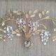 Masca italy spectaculaire applique fleurs et feuillage