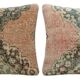 Set of 2 vintage Turkish cushion covers 51x51 cm