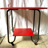 Rolling table 2 vintage trays