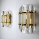 Pair of venini wall lamps, Glass, Italy, 1970
