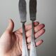 6 vintage/antique silver-plated fish knives in art deco style SFAM