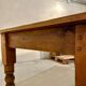 English farmhouse table in solid pine from the late 19th century, L187cm.