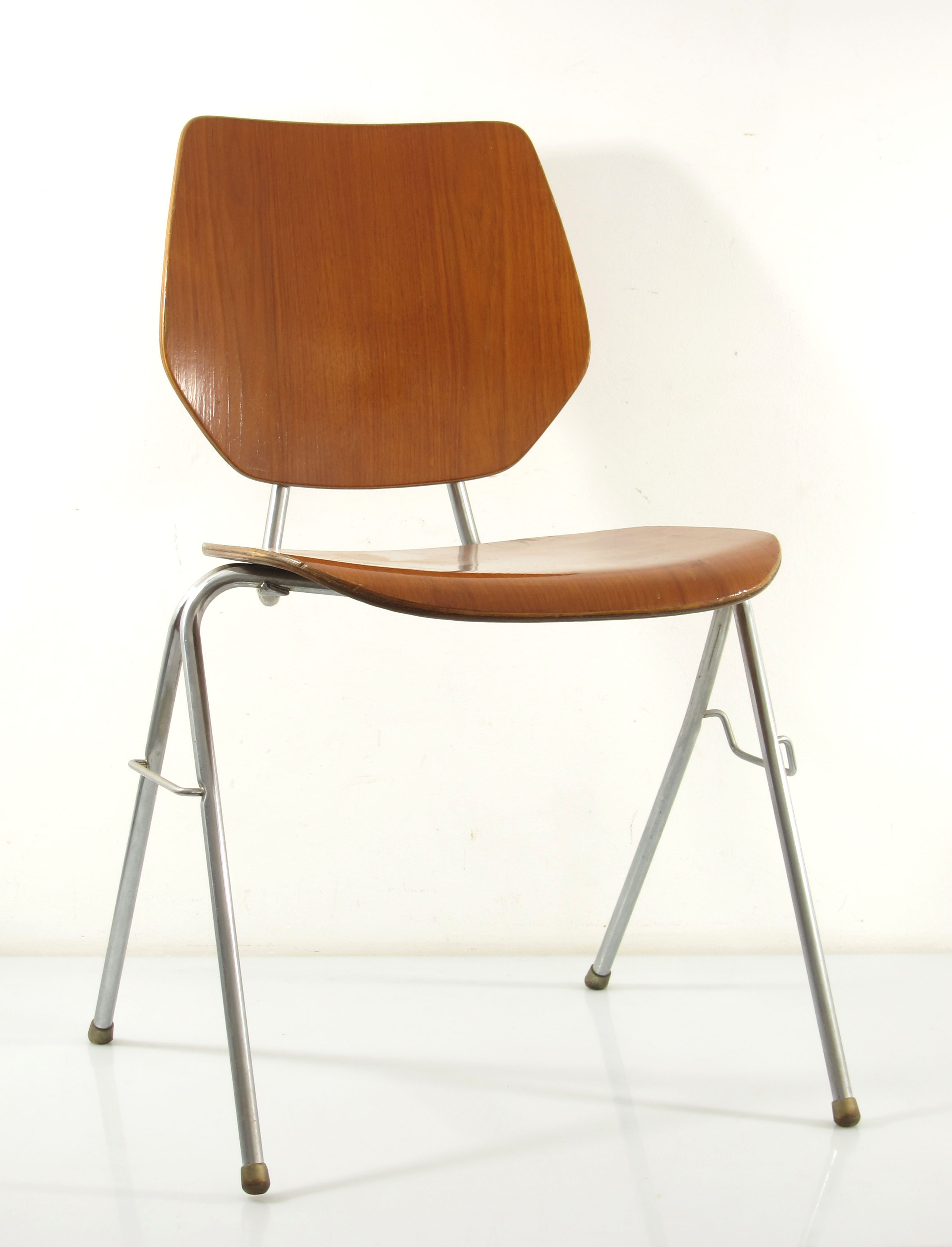 Danish wooden Plywood stackable chairs  1960s – Arne Jacobsen style