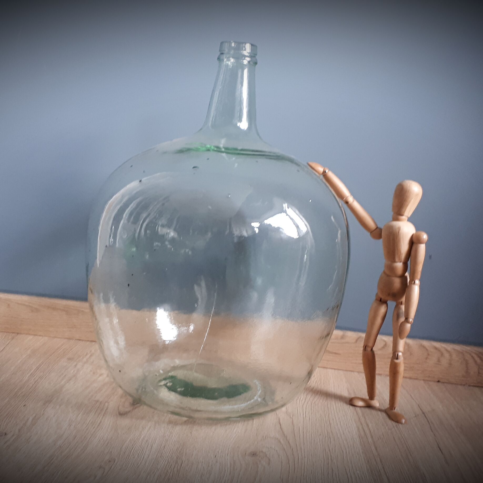 Demijohn 20L transparent round
