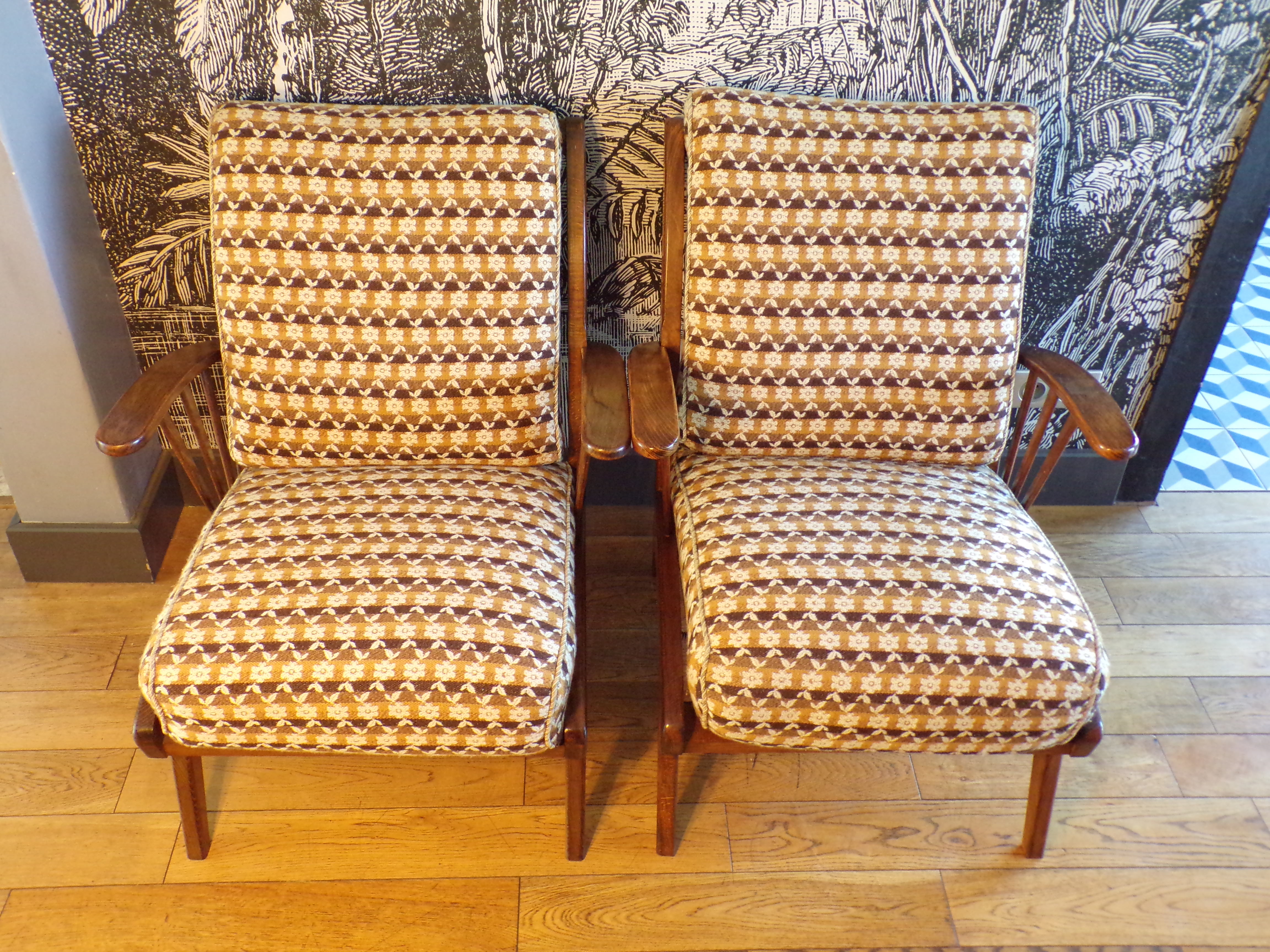 Pair of Scandinavian armchairs