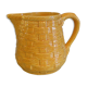 Yellow pitcher Sarreguemines Digoin vintage 60s slip