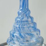 Blown glass bottle, Clichy glassworks, 20th century