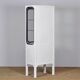 Armoire médicale vintage restaurée en fer et verre, 1970