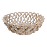 Old woven ceramic basket - Maison Pichon - Uzès 1960