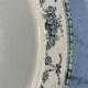 Grand plat ovale en terre de fer 41x27cm