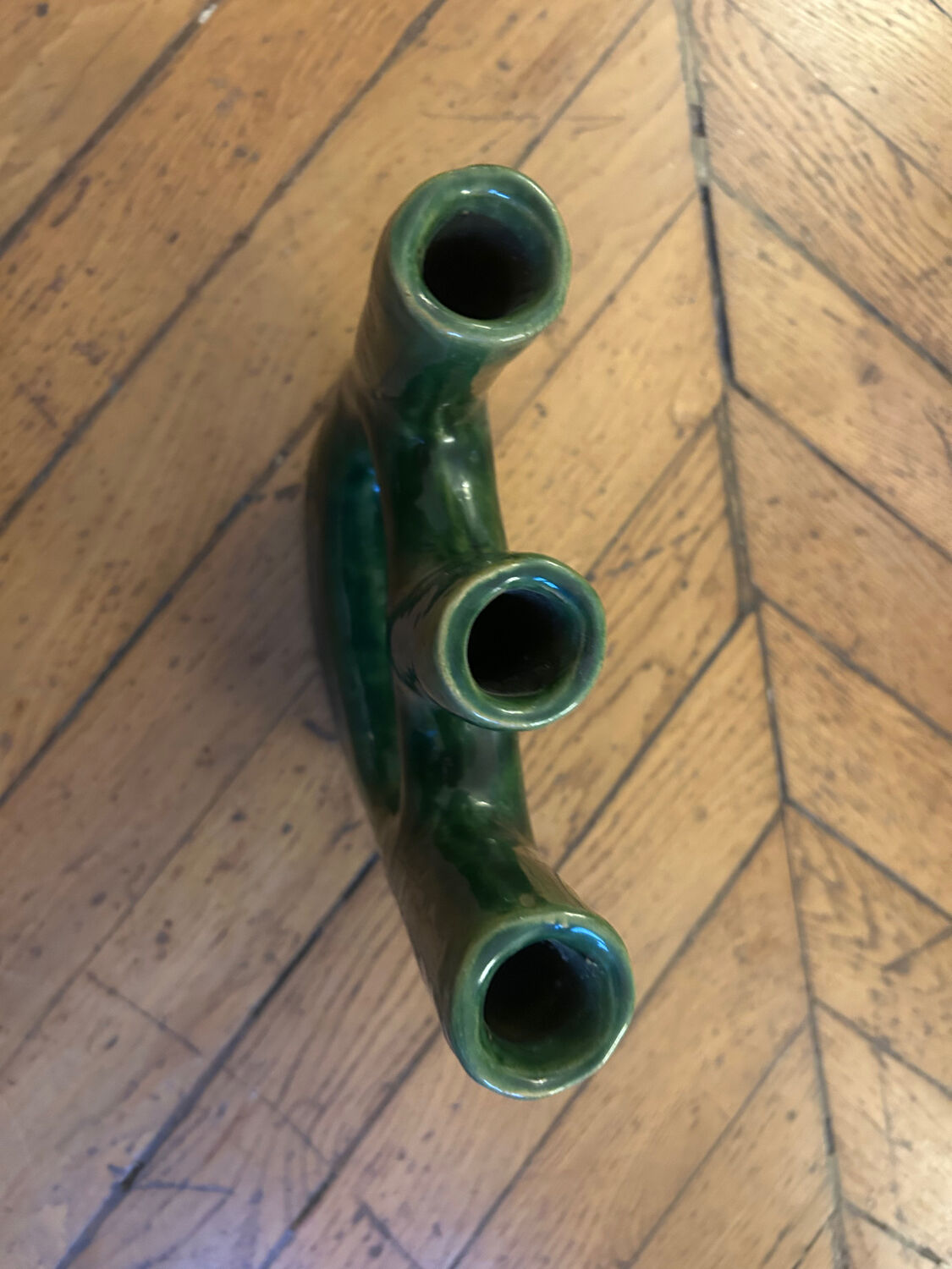 Ceramic candle holder vase