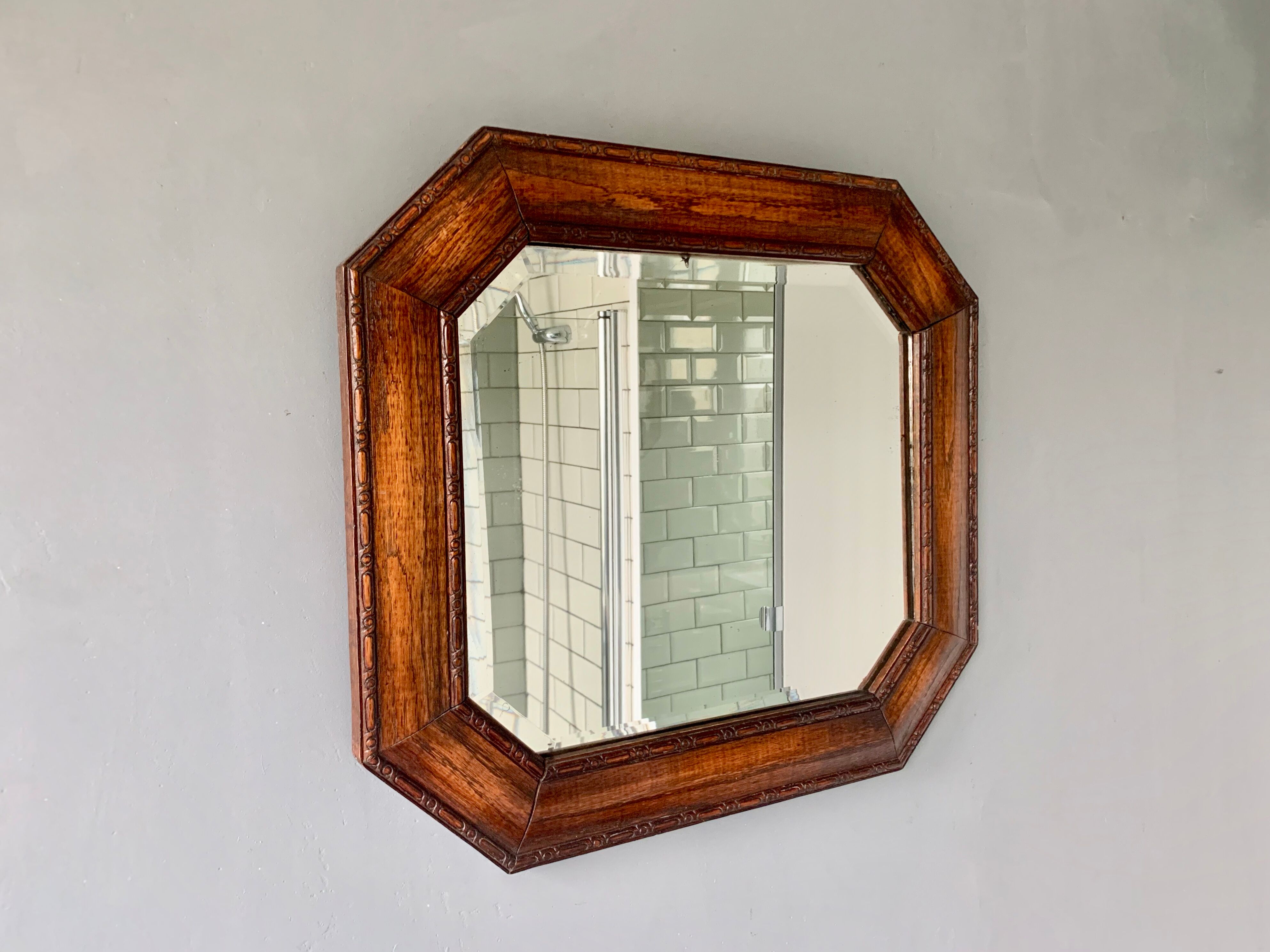 Octogonal mirror, 53x48cm